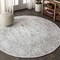 Jonathan Y Modern Persian Vintage Light Grey 5 ft Round Area Rug MDP107B-5R - alternate 1