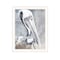 Homeroots PELICAN White Framed Print Wall Art 529620 - alternate 1