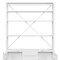 Homeroots White Three Tier Bookcase 486286 - alternate 2
