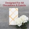 Smarty Had A Party White with Gold Diamond Paper Dinner Napkins 600 Napkins, 600PK 3196-CASE - alternate 2