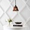 Jonathan Y Hattie 8.8 in. 1-Light Coastal Bohemian Metal and Woven Rattan LED Pendant Light, Black/Dark Brown JYL5711B - alternate 3