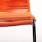 Homeroots Set of Two 23" Tangerine Metal Outdoor Dining Chair, 2PK 490272 - alternate 3