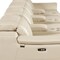 Homeroots 175" Beige Italian Leather Reclining Metal USB Sofa 720411 - alternate 2