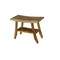 Homeroots 18" X 24" Natural Teak Rectangular Shower Bench With Shelf 376742 - alternate 1