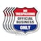 Signmission No Trespassing Shield Sign Official Busi, 12 inch X 12 inch, Aluminum Metal Sign, 5PK SHI-A-5Pack-12-415 - alternate 1