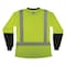 Ergodyne S Lime Class 2 Hi-Vis Long Sleeve Shirt Womens 8278BK - alternate 2