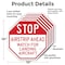 Signmission Stop Airstrip Ahead Watch for Landi, 10 inch X 10 inch, Aluminum Metal Signs, 5PK OC-A-5Pack-10-215 - alternate 2
