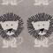 Homeroots Grey Lots Of Lions Woven Knitted Baby Blanket 383158 - alternate 2