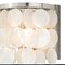Vaxcel Elsa 1 Light Satin Nickel Capiz Shell Coastal Bathroom Wall Fixture W0151 - alternate 2