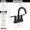 Delta Nicoli Two Handle Centerset Bathroom Faucet, 6.63 in, Matte Black 25749LF-BL - alternate 2