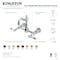 Kingston Brass Two-Handle Wall Mount Bridge Kitchen Faucet, Matte Black KS2440TAL - alternate 2