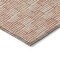 Homeroots 5' X 8' Salmon And Ivory Geometric Washable Indoor Outdoor Area Rug 595032 - alternate 3