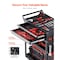 Vevor 4-Tier Tool Cart on Wheels 350lb Rolling Work Cart with Drawer & Pegboard T271401 - alternate 2