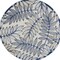 Homeroots 5' Navy Blue And Ivory Round Botanical Leaves Indoor Outdoor Area Rug 546653 - alternate 1