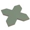 Apollo Tile Seville 5 x 5 in. Matte Sage Green Porcelain Cross Wall and Floor Tile 5.31 sq ft/case, 34PK TNG88CRGRNA - alternate 2