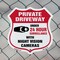 Signmission Private Driveway Shield Sign Under 24 Ho, 6 Inch X 6 Inch, Plastic Sign SHI-P-6-437 - alternate 2