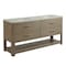 James Martin Vanities Lucian 72'' D Vanity, Pebble Oak w/ Victorian Sil Silestone Top w/FreePower Wireless Charger D704-V72-PBO-FVSL - alternate 2