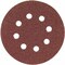 Bosch 5In Sanding Disc 8-Hole Red 120 Grit, 5" Dia, 8 Hole, Aluminum Oxide, 120 Grit, Open Coat Type SR5R120 - alternate 1