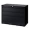 Hirsh 36" W 3 Drawer File Cabinet, Black, Letter 19626 - alternate 2