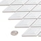Andova Tiles Venecia Adriatic 1-in. x 3-in. 3D Framed Diamond Glossy Porcelain Wall Mosaic Tile, 10PK ANDVEN1429 - alternate 2