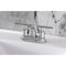 Kingston Brass Double-Handle 4" Centerset Bathroom Faucet with Pop-Up Drain, Polished Chrome KB8611CML - alternate 2