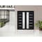 Vdomdoors Front Exterior Prehung Metal-Plastic Double Doors / MANUX 8088 Matte Black / Office Commercial and MANUX8088DEXD-BLK-LH-W72xH80 - alternate 2