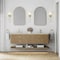 James Martin Vanities Allamari 72" Double Vanity, Dune Mist w/ 3 CM Siberian Silestone Top D640-V72-DMS-WSFR - alternate 2