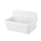 Kingston Brass 30" Ceramic Single Bowl Wall Mount Kitchen Sink with Strainer, White/Polished Chrome KGPKWS3019181 - alternate 2