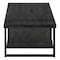 Homeroots 47" Black Coffee Table With Shelf 489960 - alternate 2