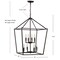 Jonathan Y Pagoda 20" 8-Light Classic Traditional Metal Cage Lantern LED Pendant, Oil Rubbed Bronze JYL7438A - alternate 2
