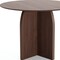 Homeroots 42" Brown Solid Wood Pedestal Base Round Top Dining Table 712163 - alternate 2