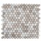 Apollo Tile 11x12 Wooden Grey, Eastern White Marble Polished Floor and Wall Mosaic Tile 4.83 sqft/case, 5PK APLSV88P15A - alternate 1