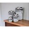 Homeroots 18" Blue and White Rattan Basket 364164 - alternate 2