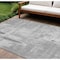 Homeroots 9' X 12' Gray And Off White Abstract Washable Indoor Outdoor Area Rug 609200 - alternate 1