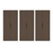 Manhattan Comfort Rivington 38in Bookcase Cabinet in Walnut - Set of 3 3-BC004-BR - alternate 2