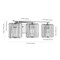 Jonathan Y Coco Prism Vintage 23" 3-Light Metal/Glass Classic Glam LED Vanity Light, Chrome JYL3554A - alternate 3