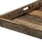 Homeroots 30in Brown Square Reclaimed Wood Serving Tray With Handles 376043 - alternate 2