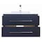 Cutler MILANO 36 in Wall Hung Vanity BLUE w/top (Modern Shaker) FV-BLUE36MS - alternate 2