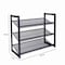 Organize It All 3 Tier Adjustable Mesh Shoe Rack in Black 23543-BLACK - alternate 1