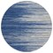 Homeroots 8' Navy Blue Gray And Ivory Round Striped Washable Indoor Outdoor Area Rug 597267 - alternate 2