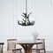 Jonathan Y Nelle 18" Adjustable Resin Antler 3-Light Dimmable LED Chandelier, Black JYL6304B - alternate 2