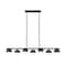 Z-Lite Realm Sphere 7 Light Linear Chandelier, Matte Black, 54 In W 7517-7L-MB - alternate 2