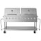 Koolmore 72 in. 10-Burner Commercial Propane Gas Grill with Two 36 in. Stainless-Steel Roll Dome Covers CGKIT7-D36D36 - alternate 1