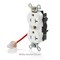 Leviton PlugsandReceptacles, 20A, 125VAC, Wht, Nylon M5362-SCW - alternate 2