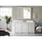 James Martin Vanities Bristol 60'' S Vanity, Bright White w/ Ethereal Noctis Silestone Top w/FreePower Wireless Charger 157-V60S-BW-FENC - alternate 2