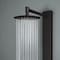 Vigo 39 in. H x 4 in. W 2-Jet Shower Panel System with Round Head and Hand Shower Wand, Matte Black VG08016MB - alternate 2