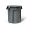 Rubbermaid Commercial BRUTE 10 gal Round Heavy Duty Plastic Can, Gray, None, Plastic, Not Applicable FG261000GRAY - alternate 1
