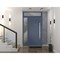 Vdomdoors Steel Door Deux 0729 Gray Graphite Sidelight and Transom Window Stainless Inserts Single Modern Pai DEUX0729EXD-GRE-W36+16 x H80+16-Right-hand Inswing - alternate 1