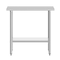 Flash Furniture Reese 24x36 Portable Work Table, Steel Top Shelf and Adjstbl Glvnzd Steel Undershelf NH-WT-2436-GG - alternate 2