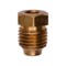 Auveco Brass Threaded Sleeve Double Compression Nut 3/16in Tube Size, 10PK 193 - alternate 1